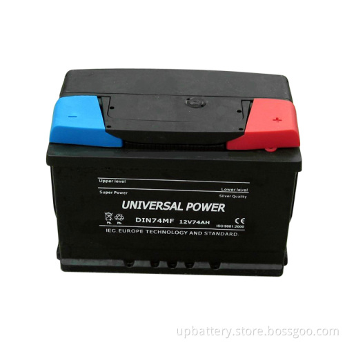 Sealed Maintenance Free Automotive Starter Batteries DIN74mf 12V 74ah